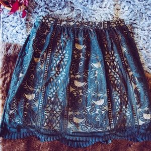 Xhilaration Green Lace Skirt Size M (E6)